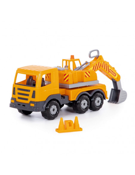 Camion-excavator, 42,5x16,5x24,5 cm, Polesie,ROB-71187