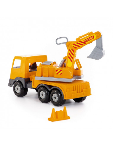 Camion-excavator, 42,5x16,5x24,5 cm, Polesie,ROB-71187