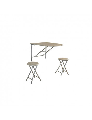Set masa cu doua scaune Napoli stejar alb,OF800423
