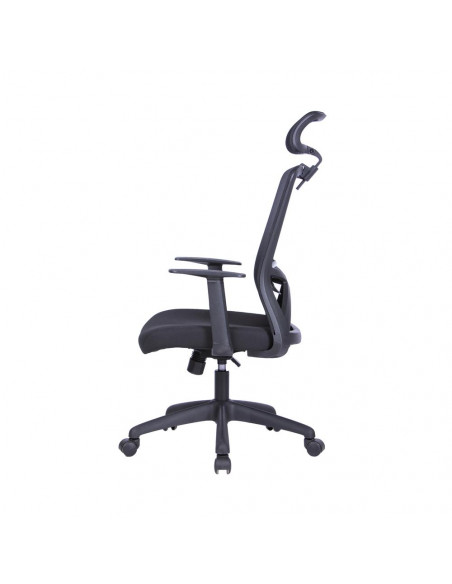 Scaun de birou JOY PDH negru cu mesh negru brate si
