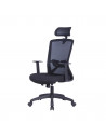 Scaun de birou JOY PDH negru cu mesh negru brate si