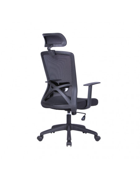 Scaun de birou JOY PDH negru cu mesh negru brate si