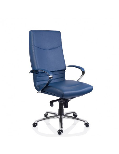 Fotoliu Directorial 5600 SETT Eco piele albastra,PL800129