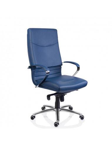 Fotoliu Directorial 5600 SETT Eco piele albastra,PL800129