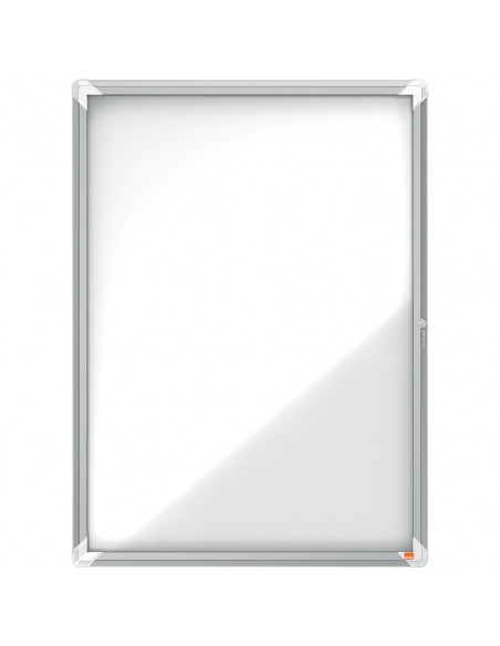 Avizier NOBO Premium Plus, exterior, otel emailat, 9x A4, cu