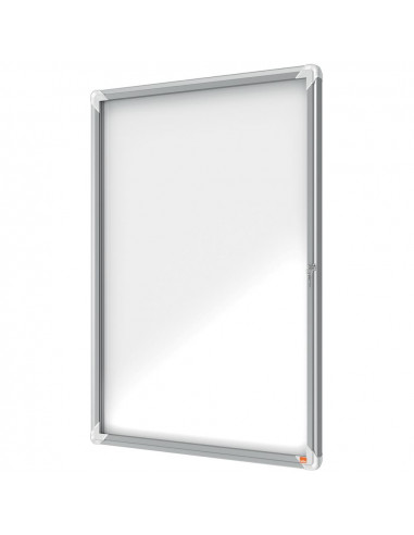 Avizier NOBO Premium Plus, exterior, otel emailat, 9x A4, cu