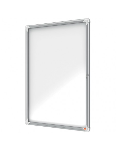 Avizier NOBO Premium Plus, exterior, otel emailat, 9x A4, cu