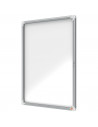 Avizier NOBO Premium Plus, exterior, otel emailat, 9x A4, cu