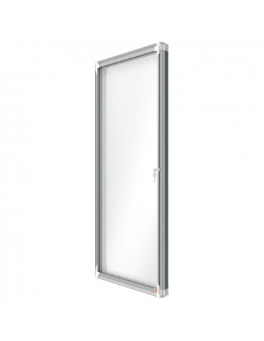 Avizier NOBO Premium Plus, exterior, otel emailat, 9x A4, cu