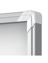 Avizier NOBO Premium Plus, exterior, otel emailat, 9x A4, cu