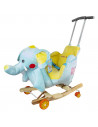 Balansoar pentru bebelusi, Elefant, lemn + plus, cu