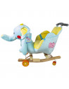 Balansoar pentru bebelusi, Elefant, lemn + plus, cu