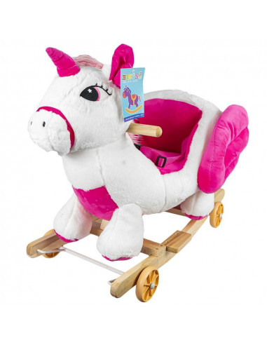 Balansoar pentru bebelusi, Unicorn, lemn + plus, cu