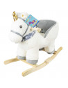 Balansoar pentru bebelusi, Unicorn, lemn + plus,ROB-RB-U06