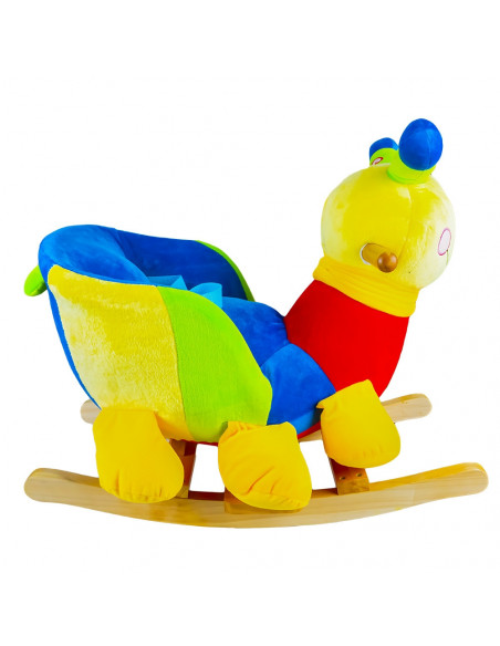 Balansoar pentru bebelusi, Melc, lemn + plus, 60x34x45