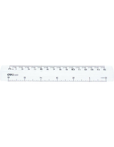 RIGLA 15CM TRANSPARENTA DELI,DLEG00112 RIGLA 15CM TRANSPARENTA DELI,DLEG00112