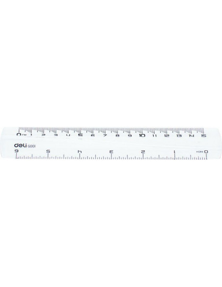 RIGLA 15CM TRANSPARENTA DELI,DLEG00112 RIGLA 15CM TRANSPARENTA DELI,DLEG00112