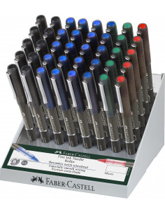 FC348630,DISPLAY 40 BUC ROLLER FREE INK NEEDLE 0.5MM FABER-CASTELL