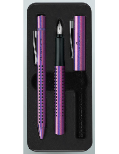 FC201534,Set Faber-Castell cadou Stilou + pix grip 2011, Glam violet