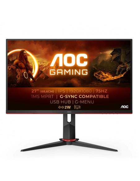 Monitor 27 AOC 27G2U5/BK Gaming FHD 1920*1080 75 Hz 1 ms IPS