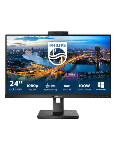 Monitor 23.6 PHILIPS 243B1JH WLED IPS Anti-Glare 3H Haze 25%