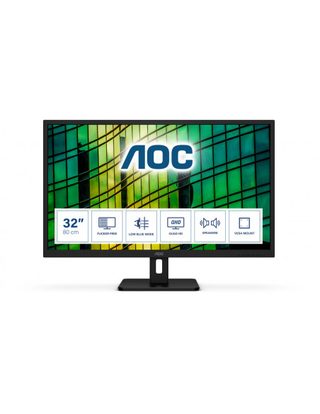 Monitor 31.5 AOC Q32E2N QHD 2560x 1440 IPS 75 Hz 16:9 4 ms 250
