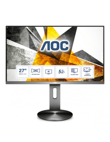 Monitor 27 AOC U2790PQU 4K UHD 3840*2160 60 Hz WLED IPS 16:9 5
