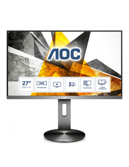 Monitor 27 AOC U2790PQU 4K UHD 3840*2160 60 Hz WLED IPS 16:9 5