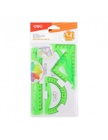SET GEOMETRIE 4 PIESE COLOR EG00602 DELI,DLEG00602