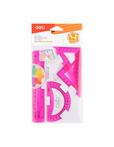 SET GEOMETRIE 4 PIESE COLOR EG00602 DELI,DLEG00602