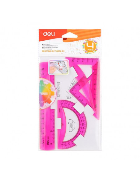 SET GEOMETRIE 4 PIESE COLOR EG00602 DELI,DLEG00602