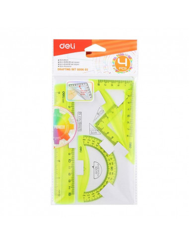 SET GEOMETRIE 4 PIESE COLOR EG00602 DELI,DLEG00602