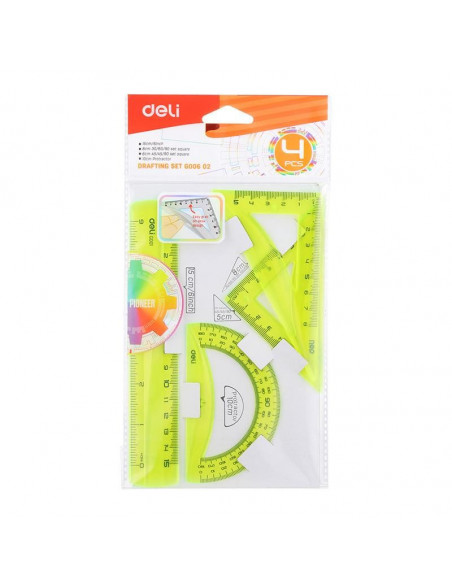 SET GEOMETRIE 4 PIESE COLOR EG00602 DELI,DLEG00602