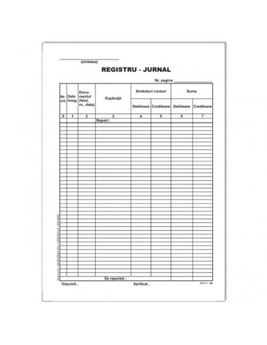 Registru jurnal A4,DIB400RJ
