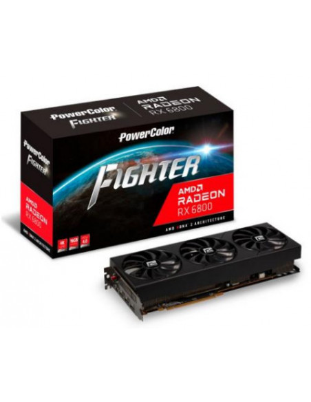 Placa Video PW Fighter AMD Radeon RX 6800 16GB, "RX6800
