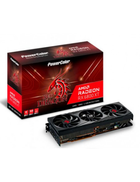 Placa Video PW Red Dragon AMD Radeon RX 6800 XT 16G, "RX6800XT
