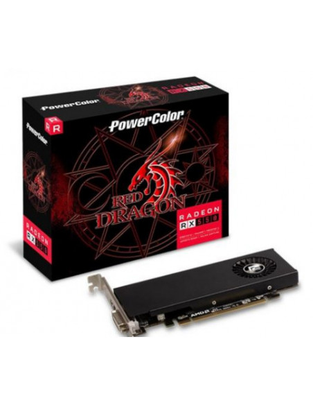Placa Video VGA PW Red Dragon Radeon RX 550 4GB GD5, "RX 550