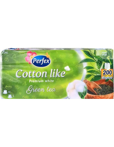 Hartie Igienica PERFEX Green Tea, 3 Straturi, 10 Role/Bax, 200