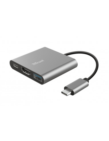 Trust Dalyx 3-in-1 Multiport USB-C Adapt, "TR-23772" (include