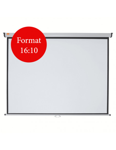 ECRAN proiectie NOBO, manual, format 16: 10, fixare perete |