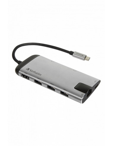 HUB extern VERBATIM, Gigabit LAN x 1, USB 3.0 x 3, HDMI x 1