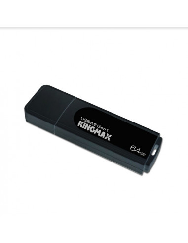 MEMORIE USB 3.2 Gen 1 KINGMAX 64 GB, cu capac, plastic, negru