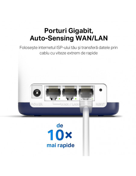 MESH MERCUSYS, wireless, router AC1900, pt interior, 1900 Mbps