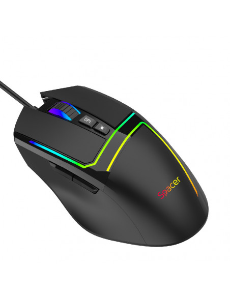 MOUSE Spacer - gaming, gaming, cu fir, USB, optic, 12.000 dpi MOUSE Spacer - gaming, gaming, cu fir, USB, optic, 12.000 dpi