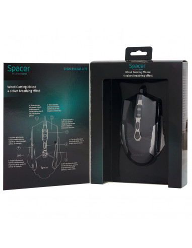 MOUSE Spacer - gaming, gaming, cu fir, USB, optic, 3.200 dpi MOUSE Spacer - gaming, gaming, cu fir, USB, optic, 3.200 dpi
