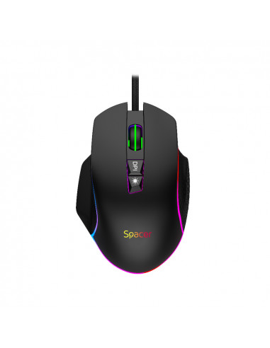 MOUSE Spacer - gaming, gaming, cu fir, USB, optic, 8.000 DPI MOUSE Spacer - gaming, gaming, cu fir, USB, optic, 8.000 DPI