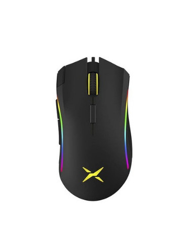 MOUSE DELUX, gaming, cu fir, USB, optic, 4000 dpi