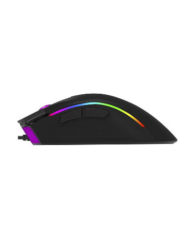 MOUSE DELUX, gaming, cu fir, USB, optic, 4000 dpi
