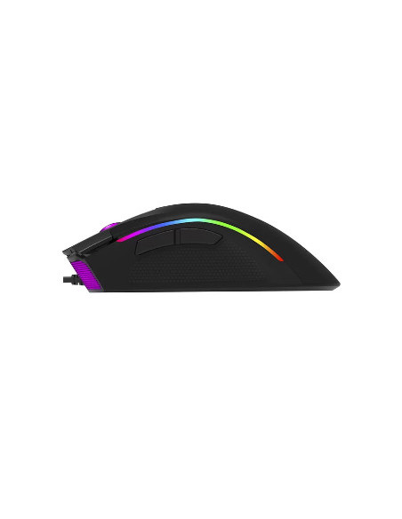 MOUSE DELUX, gaming, cu fir, USB, optic, 4000 dpi