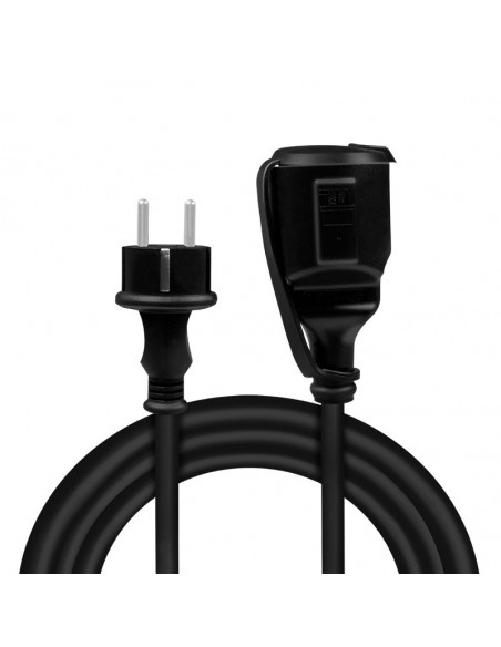 Cablu de alimentare prelungitor, Schuko, 5m, 3x1.5mm2, 250V /